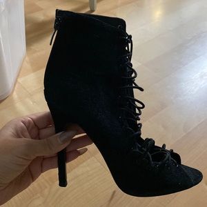 Suede booties